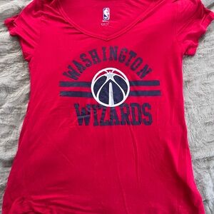 Women’s Washington Wizards NBA short sleeve V-Neck T-Shirt Size M Sportswear